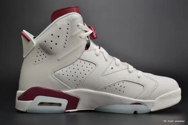 Rep TBK white 6 Air Maroon Retro Jordan 384664-116 0405